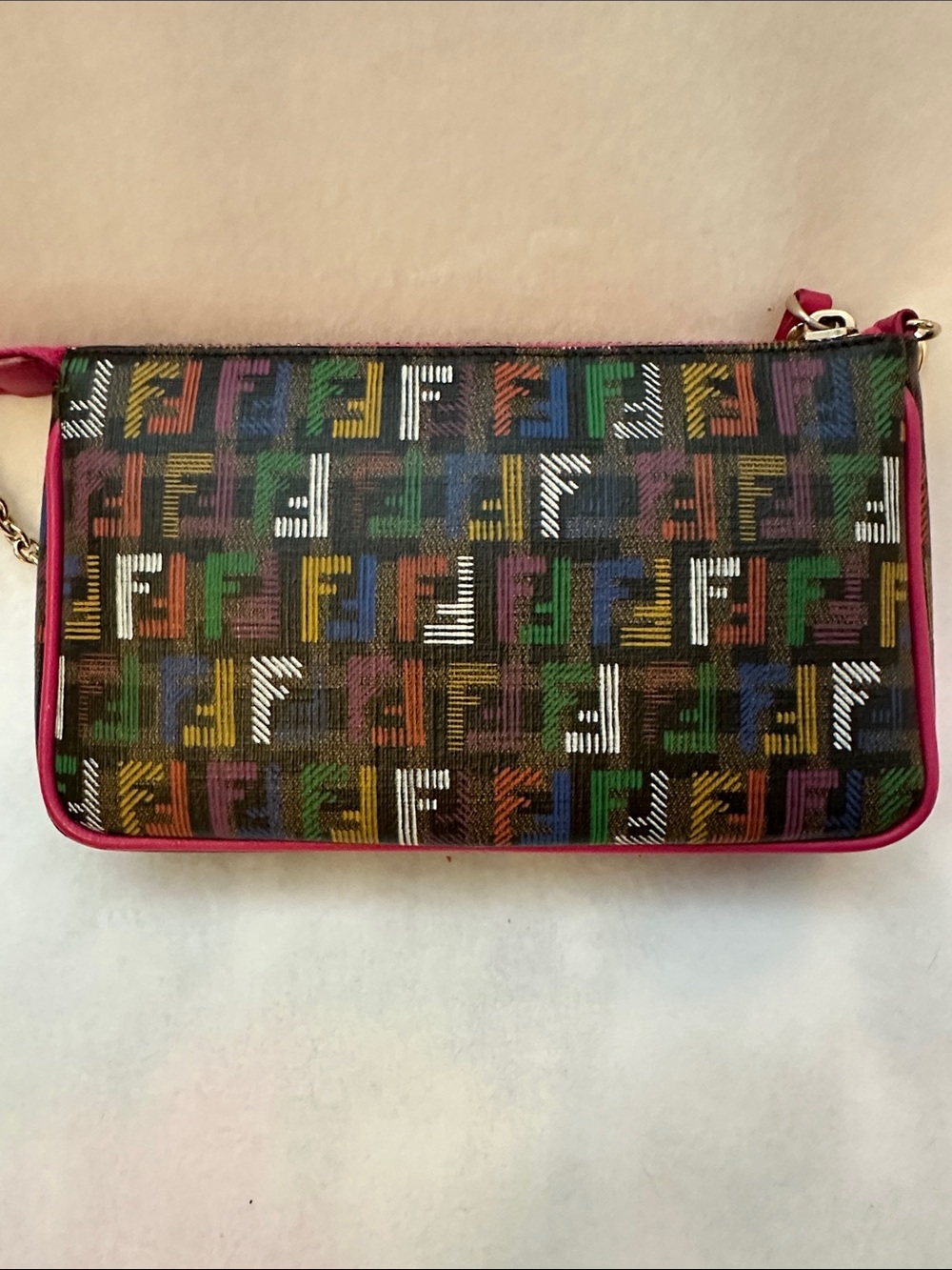 Fendi Zucca Coated Canvas Pochette - Picture 5 of 13